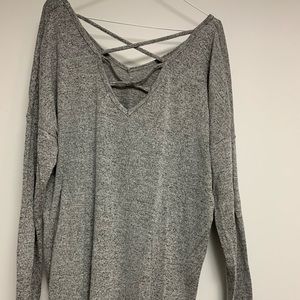 Sweater w/ back detail - size large barely worn